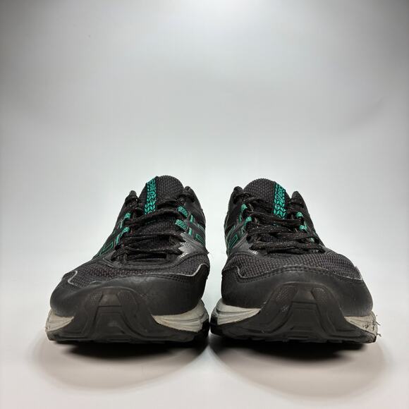 ASICS Gel-Venture 8 Black Green Trail Running Shoe Lace Up 1012B230 Women’s Sz 9 - Picture 2 of 10